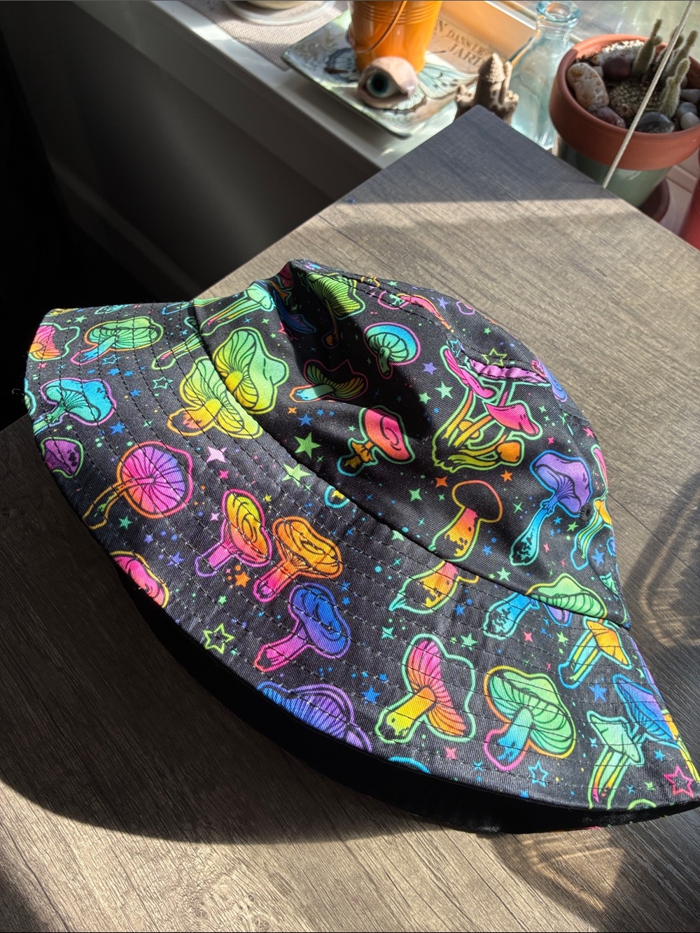 Rainbow Mushroom Bucket Hat